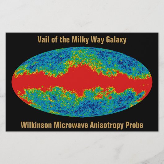 Melkweg Galaxy Veil Over WMAP Universe Briefpapier (Voorkant)