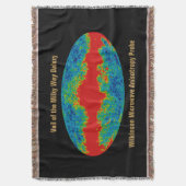 Melkweg Galaxy Veil Over WMAP Universe Deken (Voorkant Verticaal)