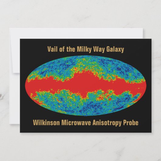 Melkweg Galaxy Veil Over WMAP Universe Feestdagenkaart (Voorkant)