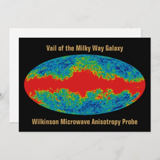 Melkweg Galaxy Veil Over WMAP Universe Feestdagenkaart (Voorkant / Achterkant)