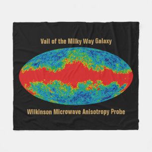 Melkweg Galaxy Veil Over WMAP Universe Fleece Deken