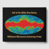 Melkweg Galaxy Veil Over WMAP Universe Gastenboek (Achterkant)