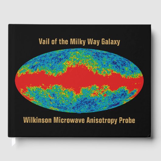Melkweg Galaxy Veil Over WMAP Universe Gastenboek (Voorkant)