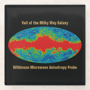 Melkweg Galaxy Veil Over WMAP Universe Glazen Onderzetter