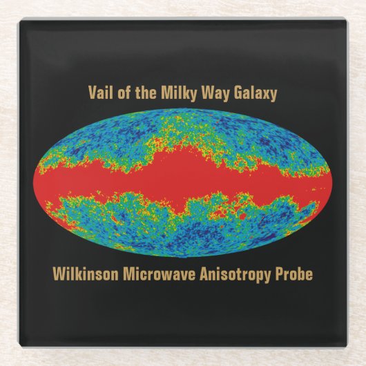 Melkweg Galaxy Veil Over WMAP Universe Glazen Onderzetter (Voorkant)