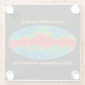 Melkweg Galaxy Veil Over WMAP Universe Glazen Onderzetter (Achterkant)