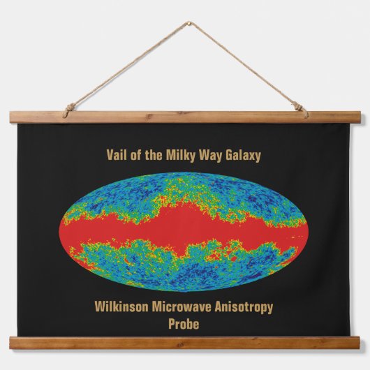 Melkweg Galaxy Veil Over WMAP Universe Hangend Wandkleed (Voorkant)
