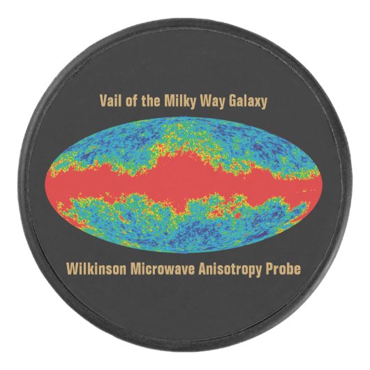 Melkweg Galaxy Veil Over WMAP Universe Hockey Puck (Voorkant)