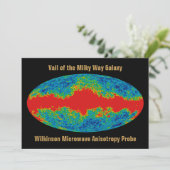 Melkweg Galaxy Veil Over WMAP Universe Kaart (Staand voorkant)
