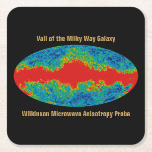 Melkweg Galaxy Veil Over WMAP Universe Kartonnen Onderzetters