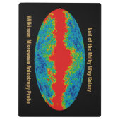 Melkweg Galaxy Veil Over WMAP Universe Klembord (Achterkant)