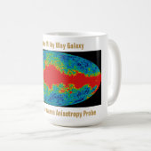 Melkweg Galaxy Veil Over WMAP Universe Koffiemok (Voorkant rechts)