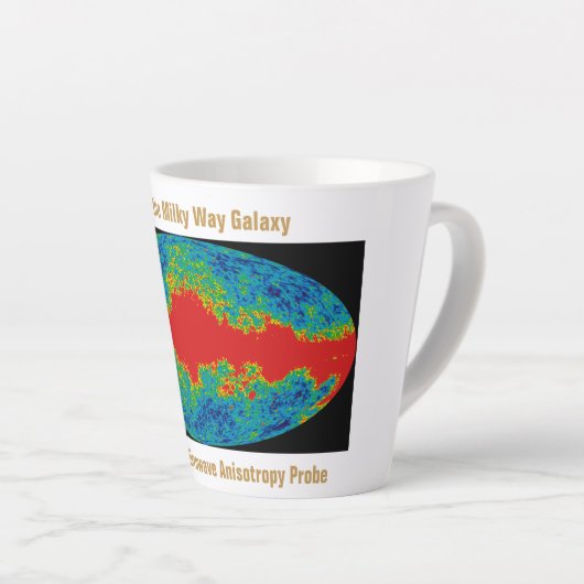 Melkweg Galaxy Veil Over WMAP Universe Latte Mok (Rechterhoek)