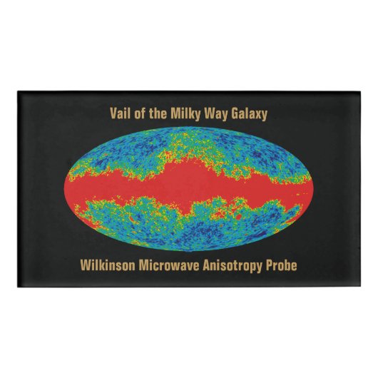 Melkweg Galaxy Veil Over WMAP Universe Naambadge (Voorkant)