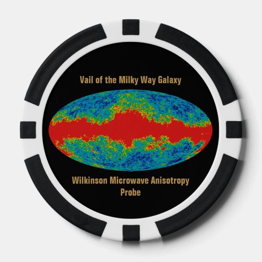 Melkweg Galaxy Veil Over WMAP Universe Poker Chips (Voorkant)