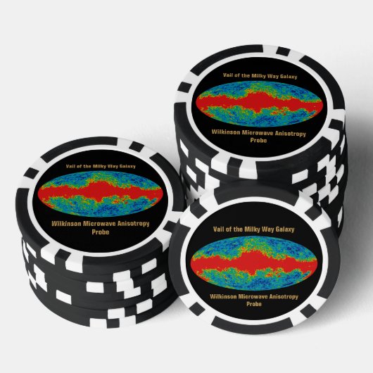 Melkweg Galaxy Veil Over WMAP Universe Poker Chips (Opstapeling)