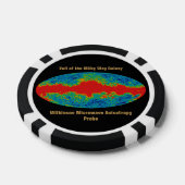 Melkweg Galaxy Veil Over WMAP Universe Poker Chips (Enkel)