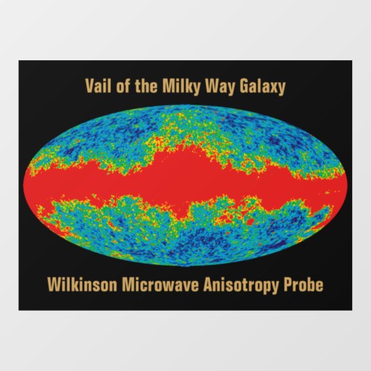 Melkweg Galaxy Veil Over WMAP Universe Raamsticker (Vel)