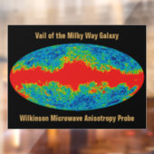Melkweg Galaxy Veil Over WMAP Universe Raamsticker (Vel 2)