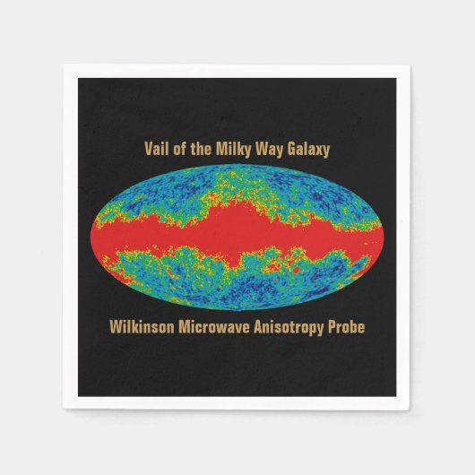 Melkweg Galaxy Veil Over WMAP Universe Servet (Voorkant)