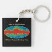 Melkweg Galaxy Veil Over WMAP Universe Sleutelhanger (Achterkant)