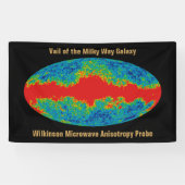 Melkweg Galaxy Veil Over WMAP Universe Spandoek (Horizontaal)