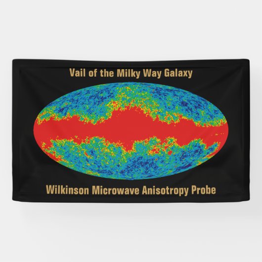 Melkweg Galaxy Veil Over WMAP Universe Spandoek (Horizontaal)