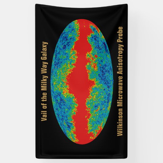 Melkweg Galaxy Veil Over WMAP Universe Spandoek (Verticaal)