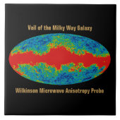 Melkweg Galaxy Veil Over WMAP Universe Tegeltje (Voorkant)