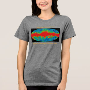 Melkweg Galaxy Veil Over WMAP Universe Tri-Blend Shirt