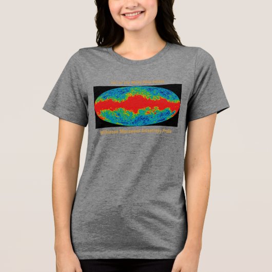 Melkweg Galaxy Veil Over WMAP Universe Tri-Blend Shirt (Voorkant)