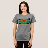 Melkweg Galaxy Veil Over WMAP Universe Tri-Blend Shirt (Voorkant volledig)