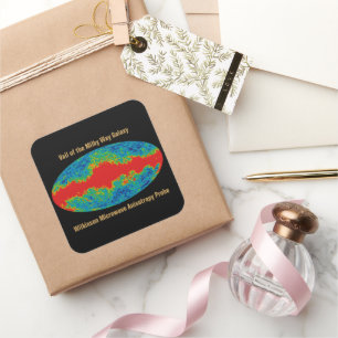 Melkweg Galaxy Veil Over WMAP Universe Vierkante Sticker