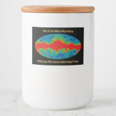 Melkweg Galaxy Veil Over WMAP Universe Voedselcontainer Etiket (Voorkant)