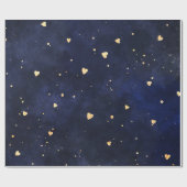 Melkweg harten cadeaupapier (Vlak)