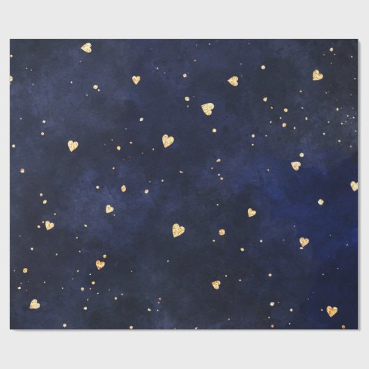 Melkweg harten cadeaupapier (Vlak)