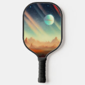 Melkweg, heelal, sterren, buitenruimte pickleball paddle (Achterkant)