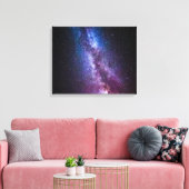Melkweg heldere kleuren canvas afdruk (Insitu (Woonkamer))