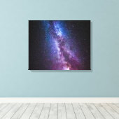 Melkweg heldere kleuren canvas afdruk (Insitu (Houten vloer))