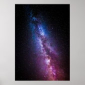 Melkweg heldere kleuren poster (Voorkant)