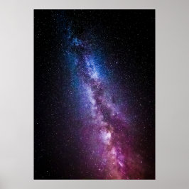 Melkweg heldere kleuren poster