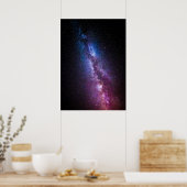 Melkweg heldere kleuren poster (Keuken)