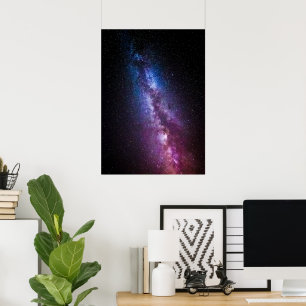 Melkweg heldere kleuren poster
