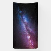 Melkweg heldere kleuren spandoek (Verticaal)