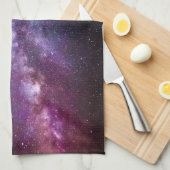 Melkweg heldere kleuren theedoek (Quarter Fold)