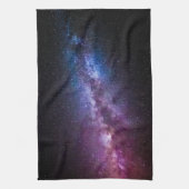 Melkweg heldere kleuren theedoek (Verticaal)