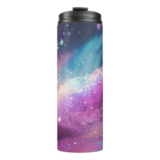 Melkweg Holografische Glitter Thermische Tumbler 1 Thermosbeker (Voorkant)