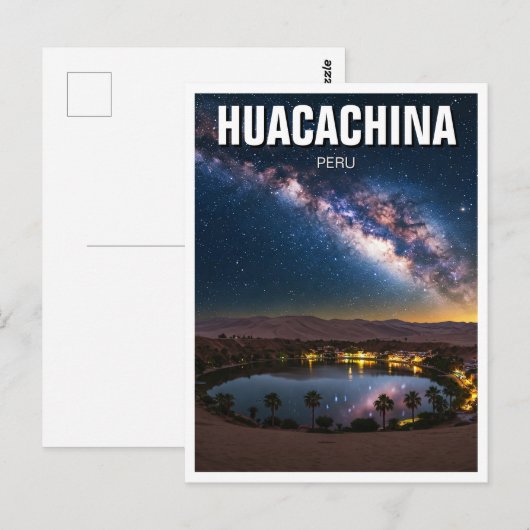 Melkweg Huacachina Peru Reizen Briefkaart (Voorkant / Achterkant)
