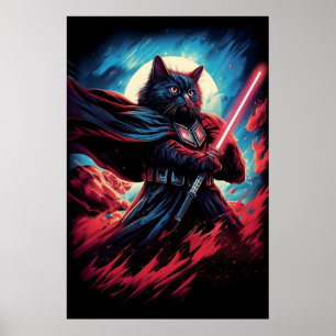 Melkweg Kat Zwaardvechter Poster