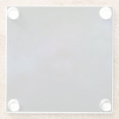 Melkweg kosmische nevel glazen onderzetter (Achterkant)